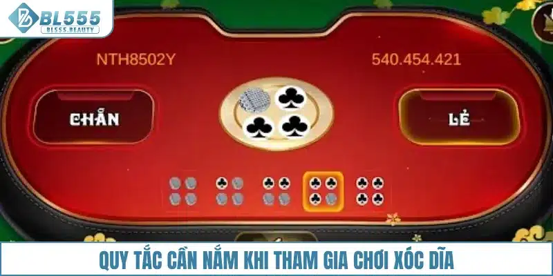 Quy tắc cần nắm khi tham gia chơi xóc dĩa