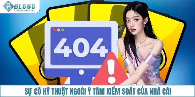 Sự cố kỹ thuật ngoài ý tầm kiểm soát của nhà cái
